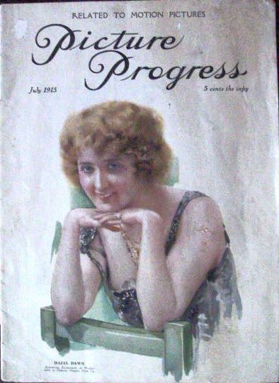 PICTURE PROGRESS magazine side cover  July 1915