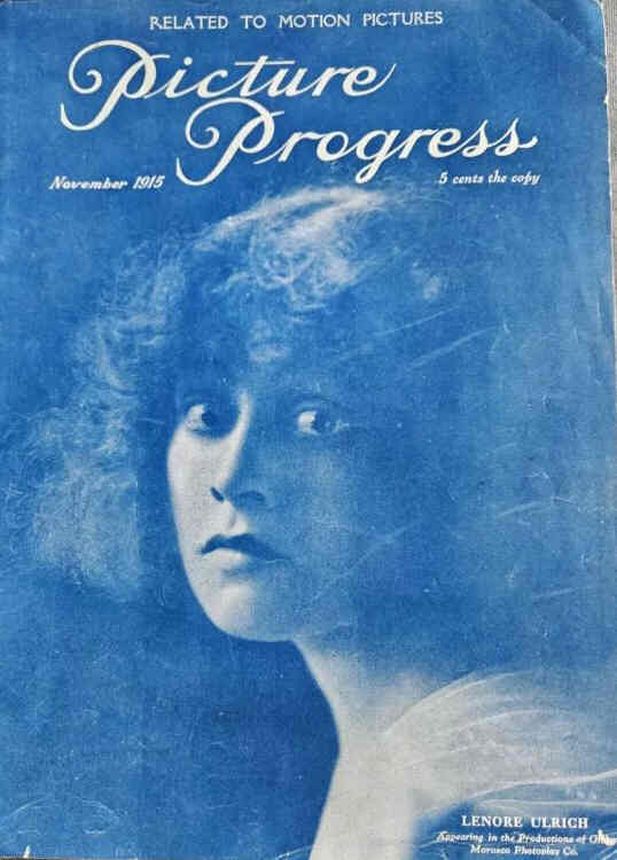 PICTURE PROGRESS magazine side cover  November 1915