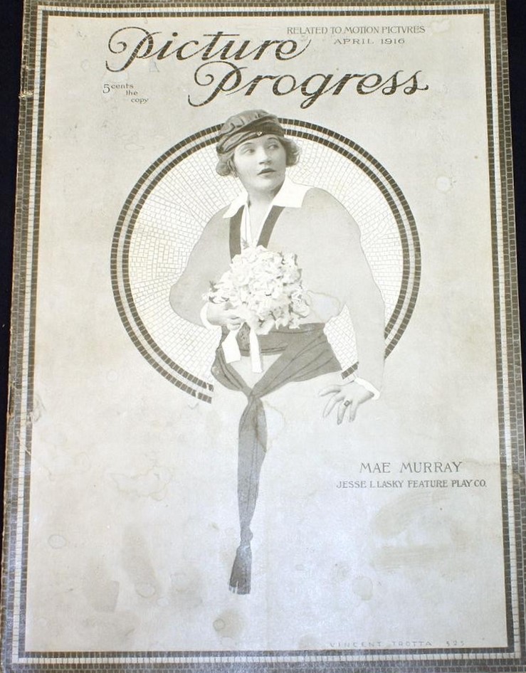 PICTURE PROGRESS magazine side cover  Vol 2 No  4  April 1916