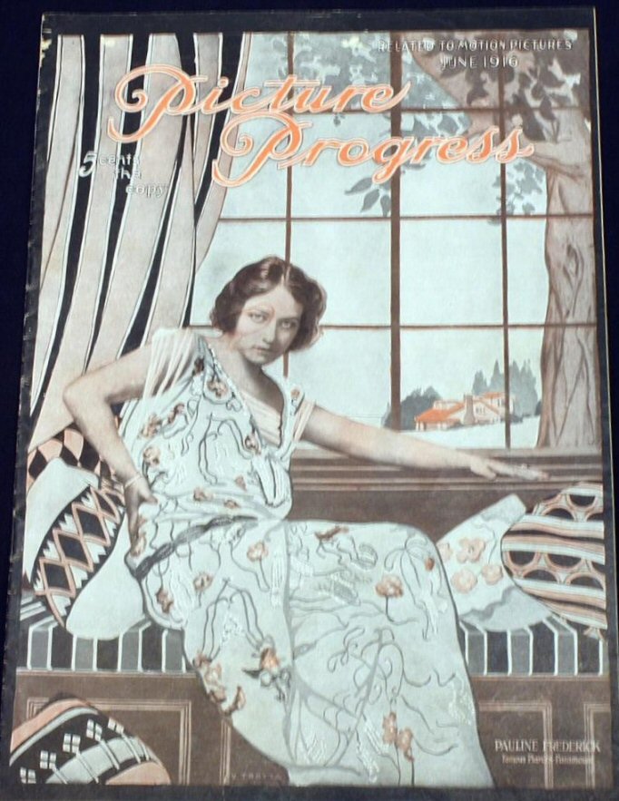 PICTURE PROGRESS magazine side cover  Vol 2 No  6  June 1916