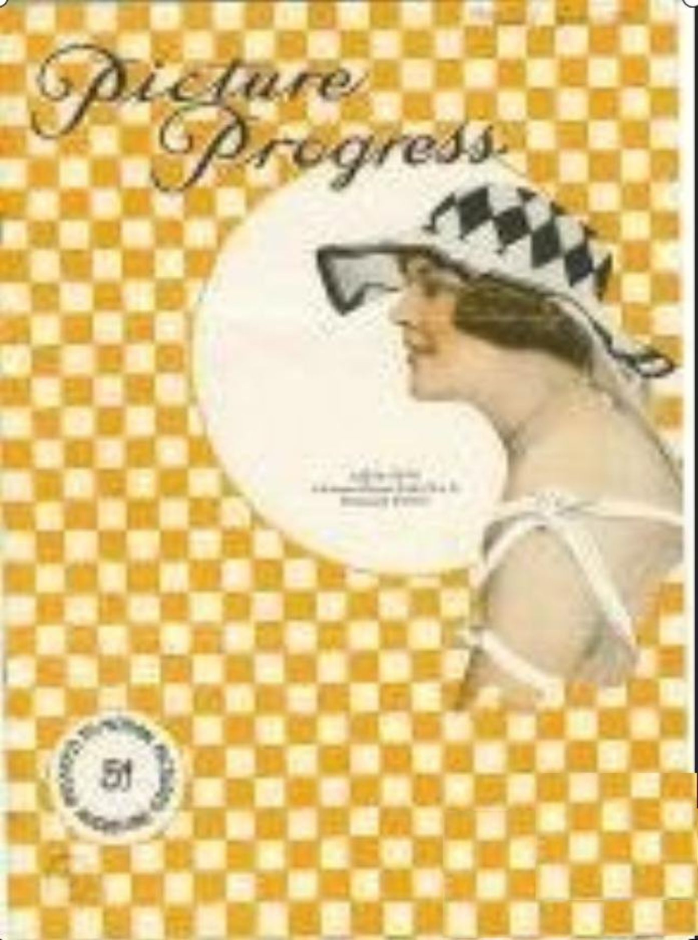 PICTURE PROGRESS magazine side cover  August 1916