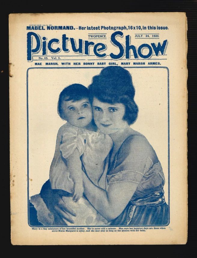 PICTURE SHOW magazine cover Issue 65 24 July 1920
