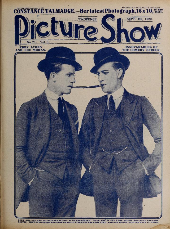 PICTURE SHOW magazine cover Issue 71 4 September 1920