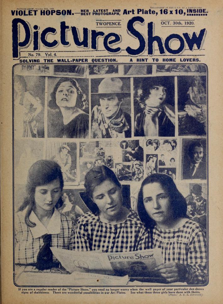 PICTURE SHOW magazine cover Issue 79 30 October 1920