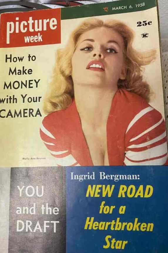 PICTURE WEEK magazine side cover 6 March 1958