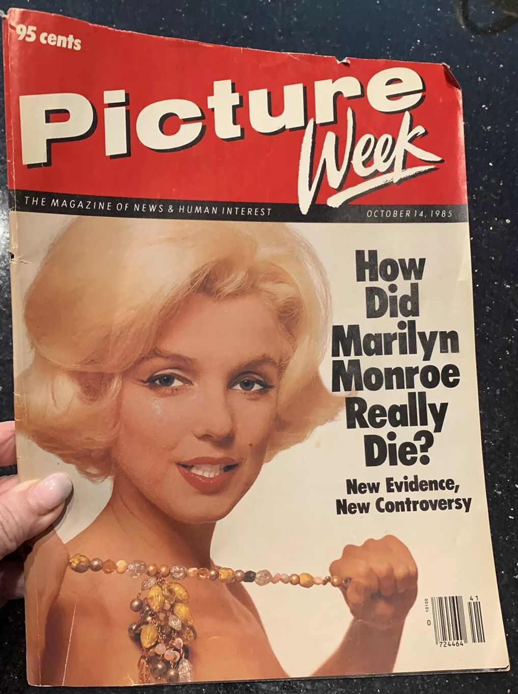 PICTURE WEEK magazine side cover 14 October 1985