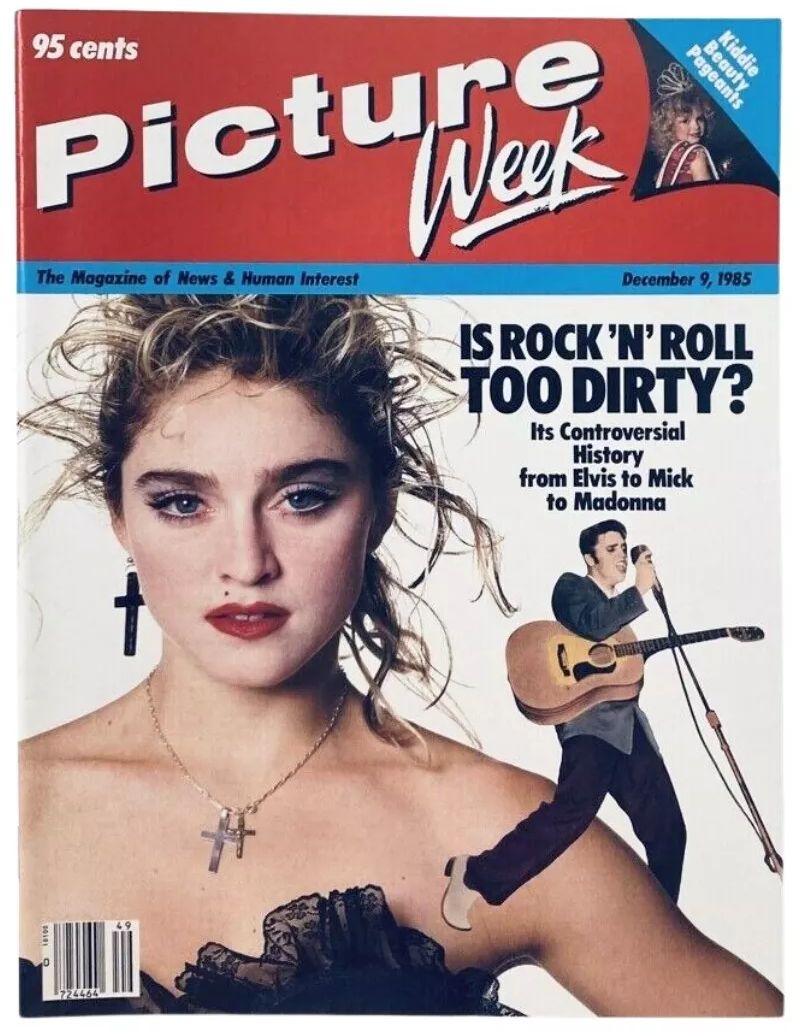 PICTURE WEEK magazine side cover 9 December 1985