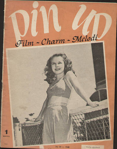 PIN UP magazine side cover Issue 19  1948