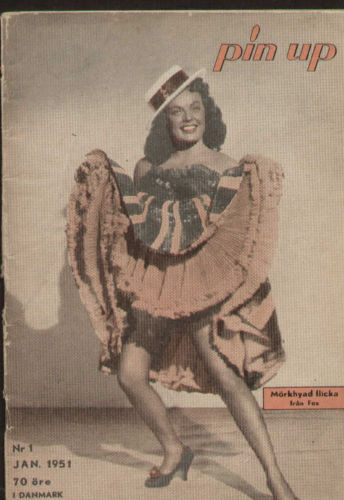 PIN UP magazine side cover Issue 1 January 1951