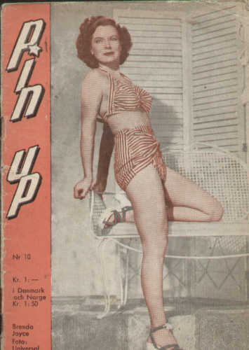 PIN UP magazine side cover Issue 10  1954