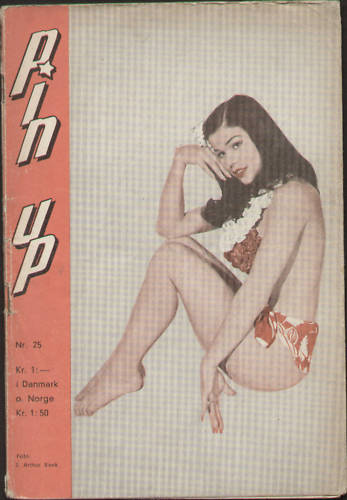 PIN UP magazine side cover Issue 25  1954