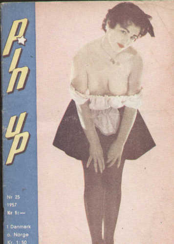PIN UP magazine side cover Issue 25  1957