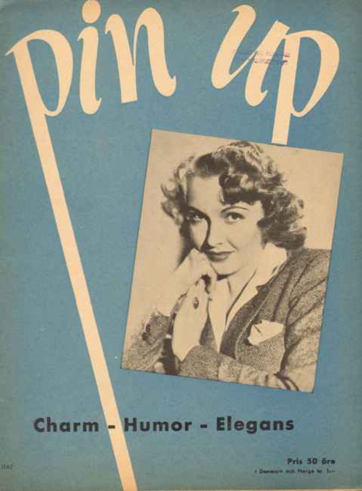 PIN UP magazine side cover Issue 10   1947