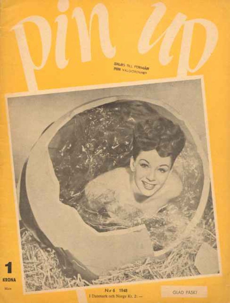 PIN UP magazine side cover Issue 6   1948