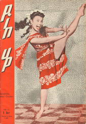 PIN UP magazine side cover Issue 8   1952