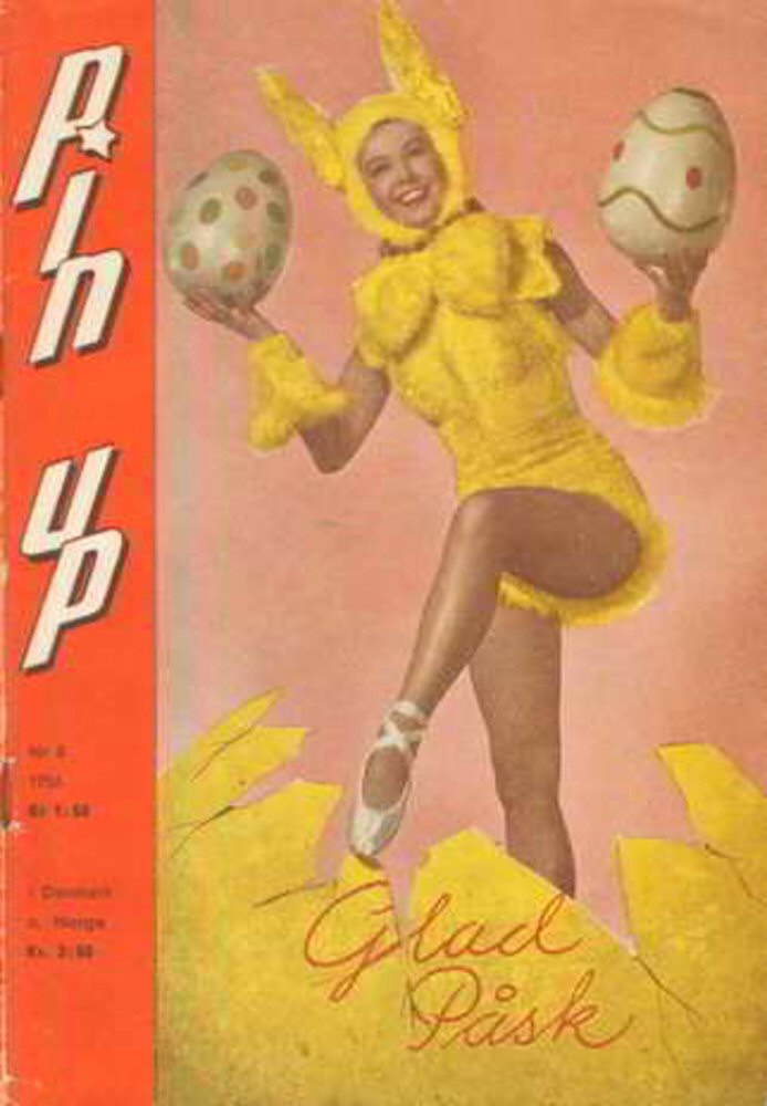 PIN UP magazine side cover Issue 8   1956