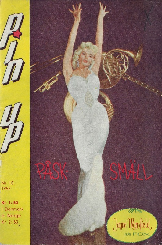 PIN UP magazine side cover Issue 10   1957