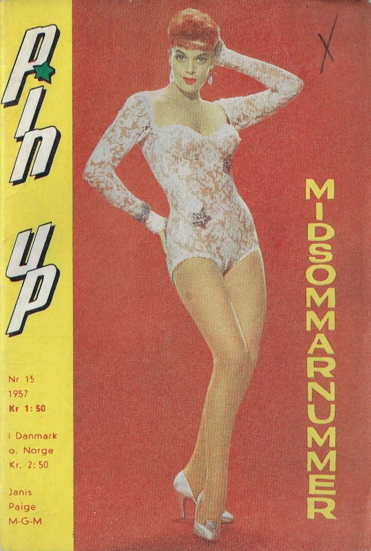 PIN UP magazine side cover Issue 15   1957