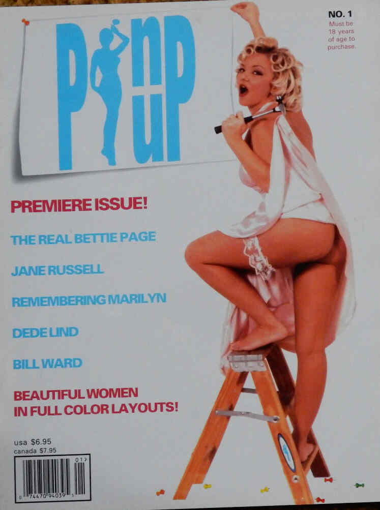 PIN UP (USA) magazine side cover Issue 1 April 1998