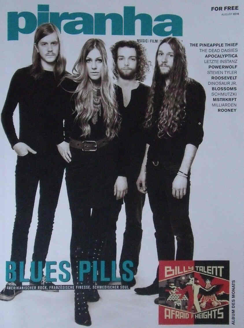 PIRANHA (GERMANY) magazine side cover August 2016