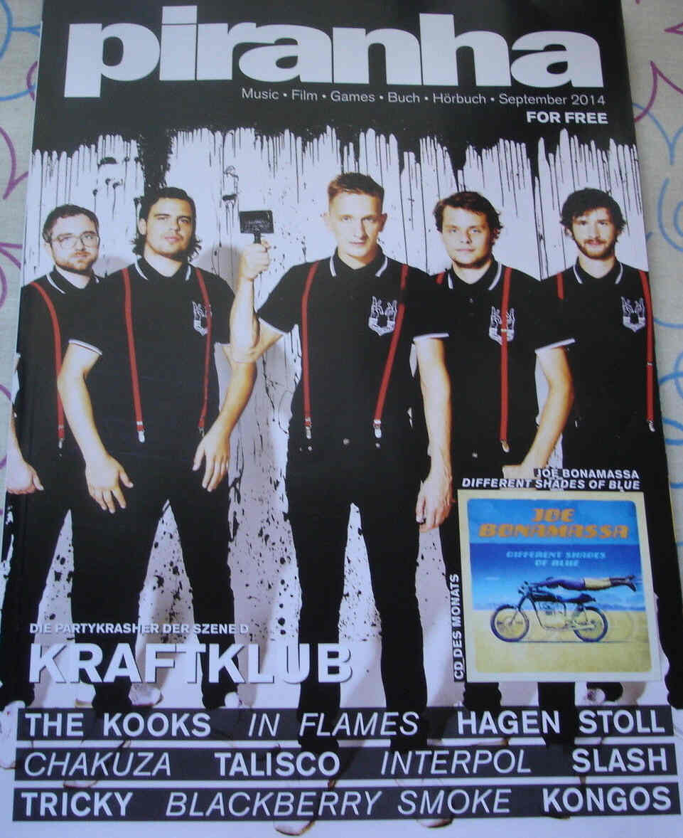 PIRANHA (GERMANY) magazine side cover September 2014