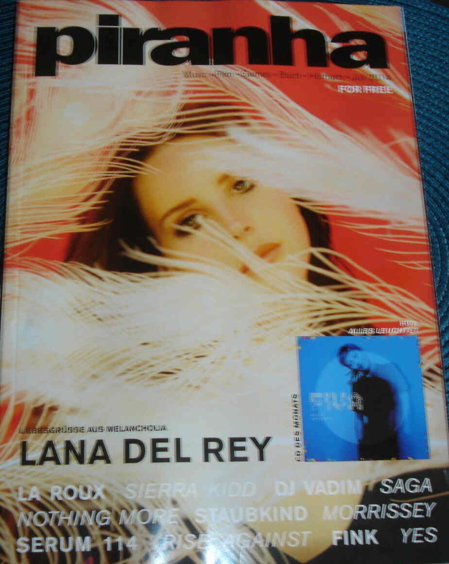PIRANHA (GERMANY) magazine side cover July 2014