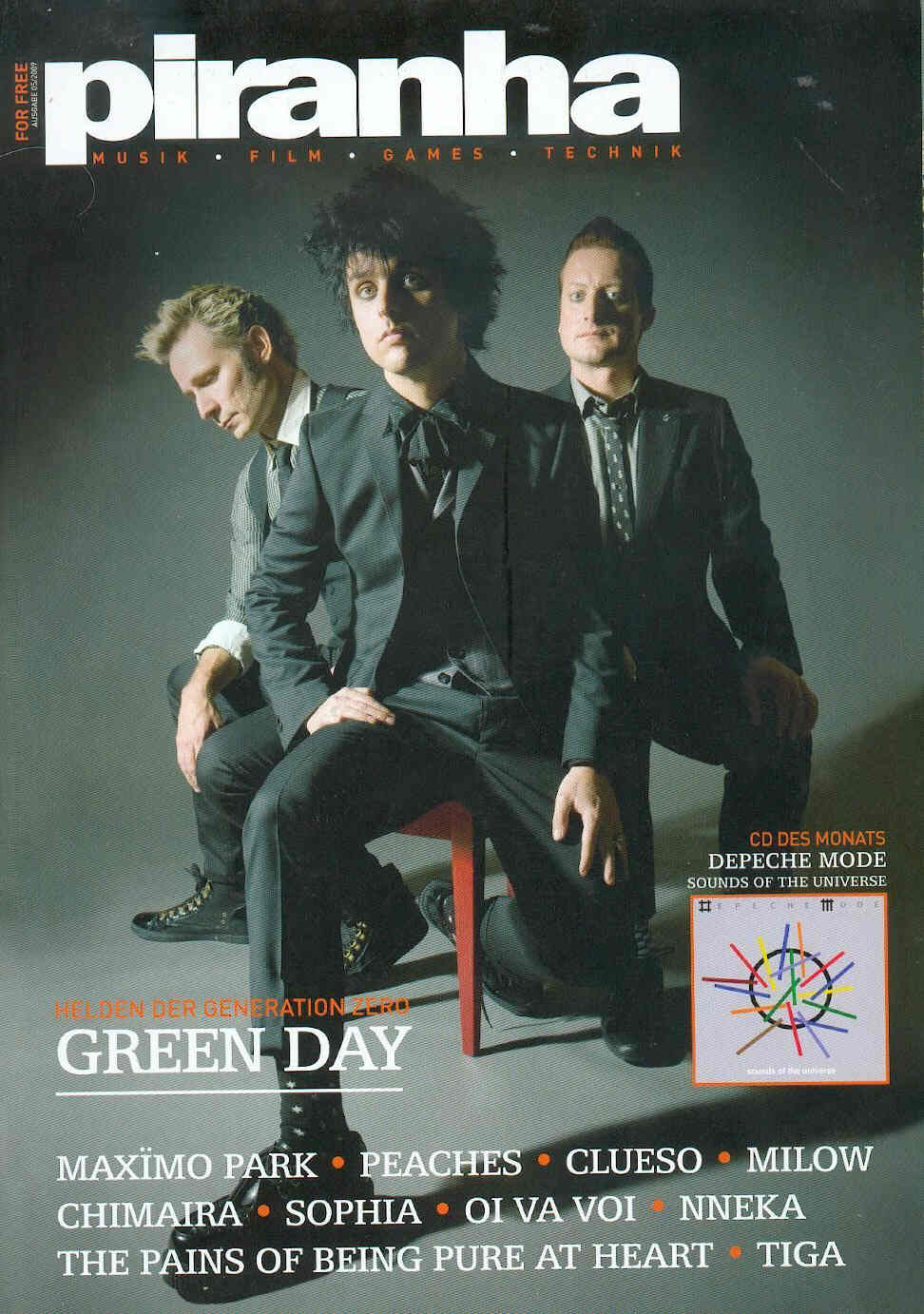 PIRANHA (GERMANY) magazine side cover May 2009