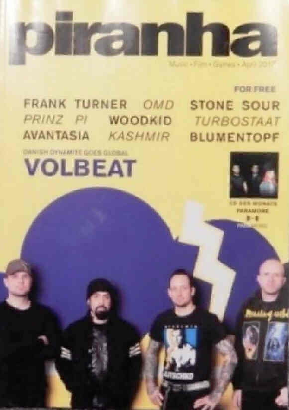 PIRANHA (GERMANY) magazine side cover April 2013