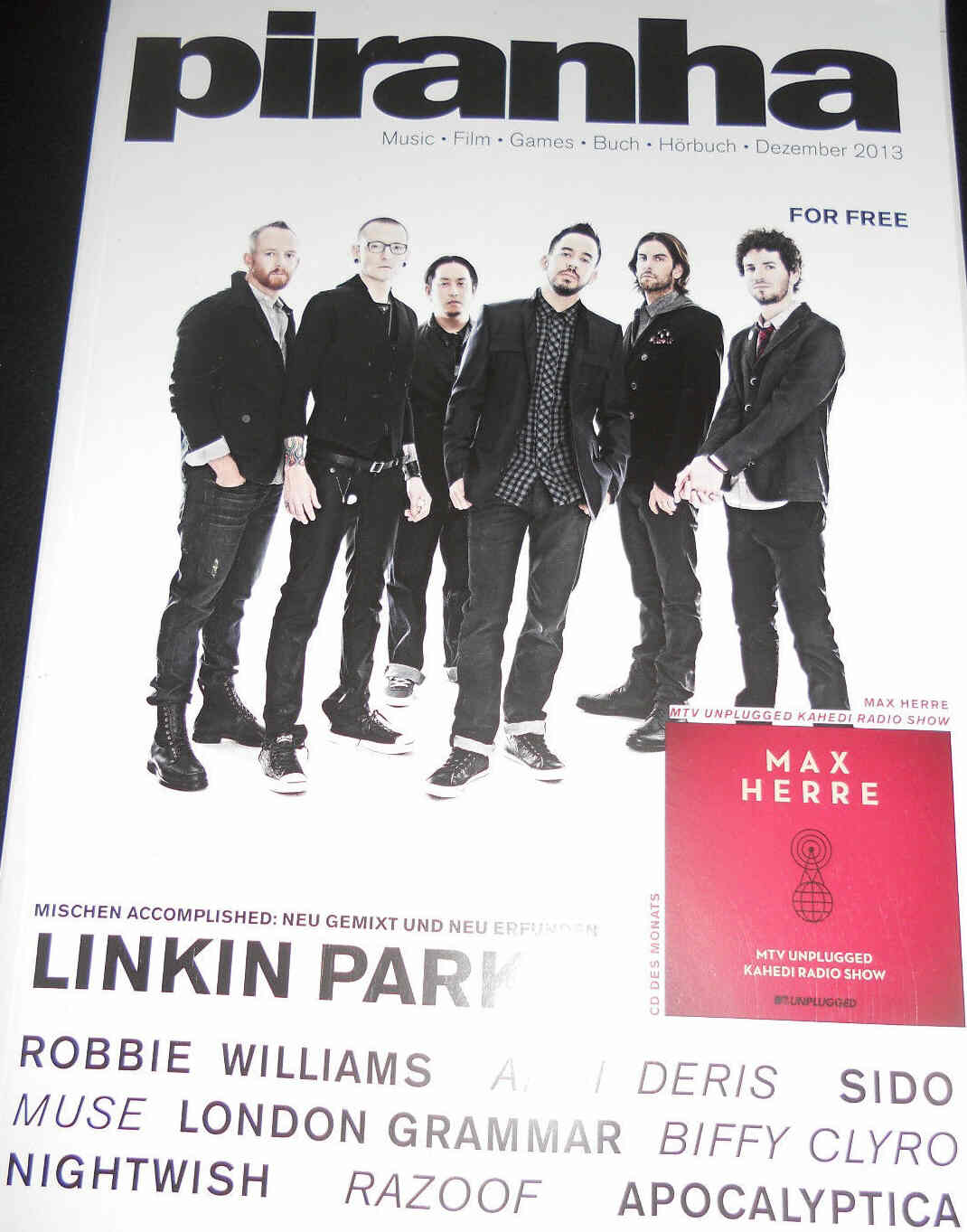PIRANHA (GERMANY) magazine side cover December 2013