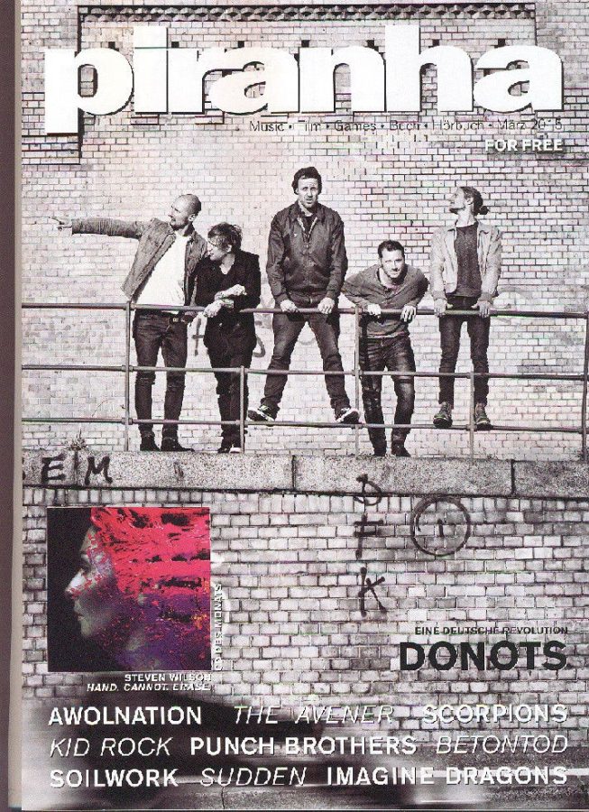 PIRANHA (GERMANY) magazine side cover March 2015