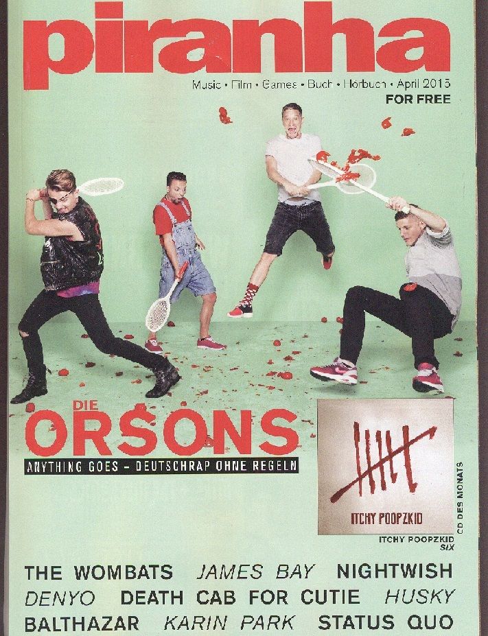 PIRANHA (GERMANY) magazine side cover April 2015