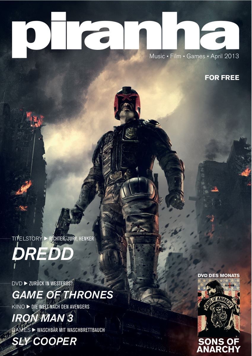 PIRANHA (GERMANY) magazine side cover  April 2013