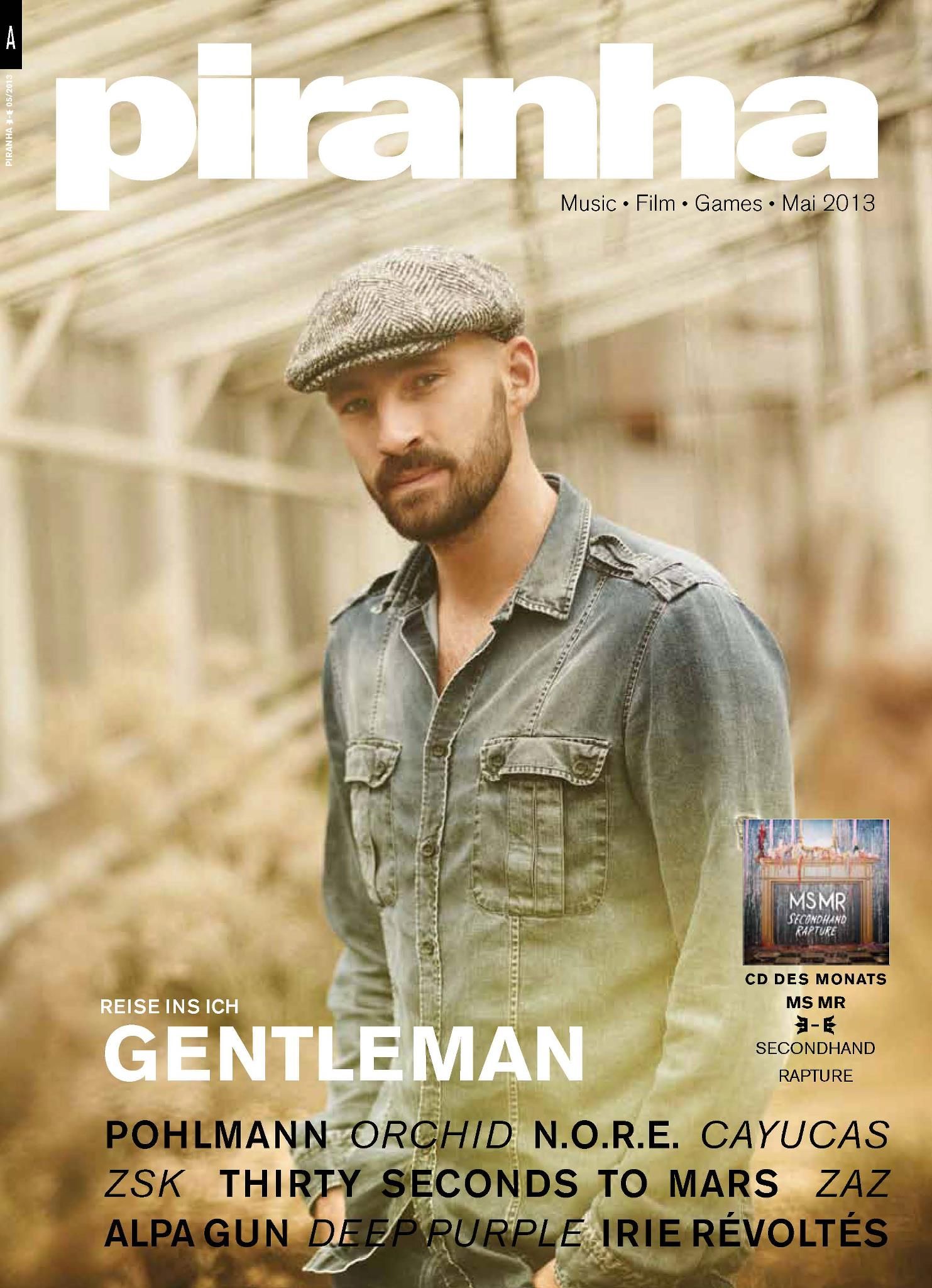 PIRANHA (GERMANY) magazine side cover  May 2013