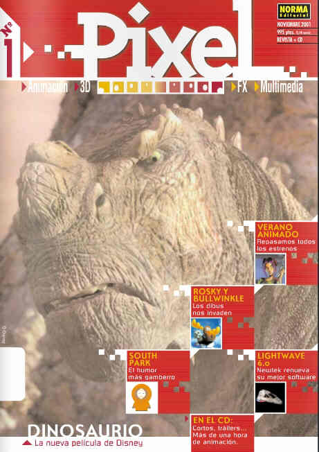 PIXEL (SPAIN) magazine side cover Issue 1 November 2000
