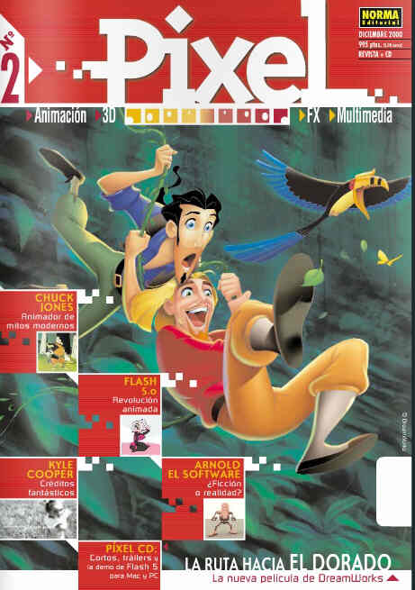 PIXEL (SPAIN) magazine side cover Issue 2 December 2000