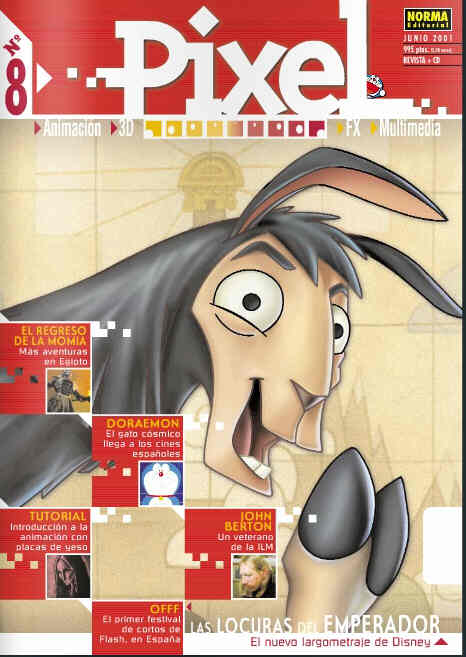 PIXEL (SPAIN) magazine side cover Issue 8 June 2001