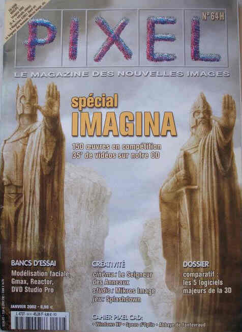 PIXEL magazine side cover Issue 64 January 2002