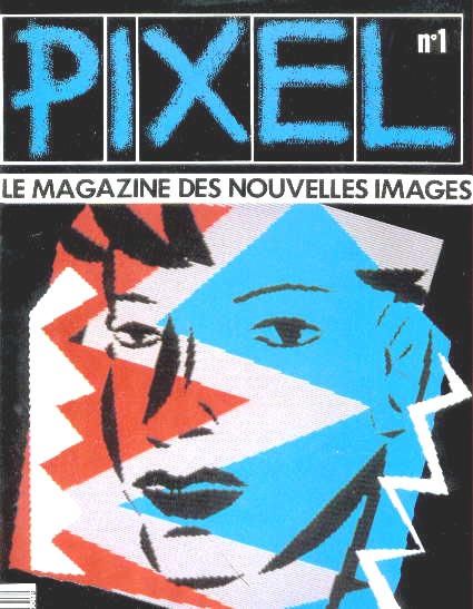 PIXEL magazine side cover Issue 1  1988