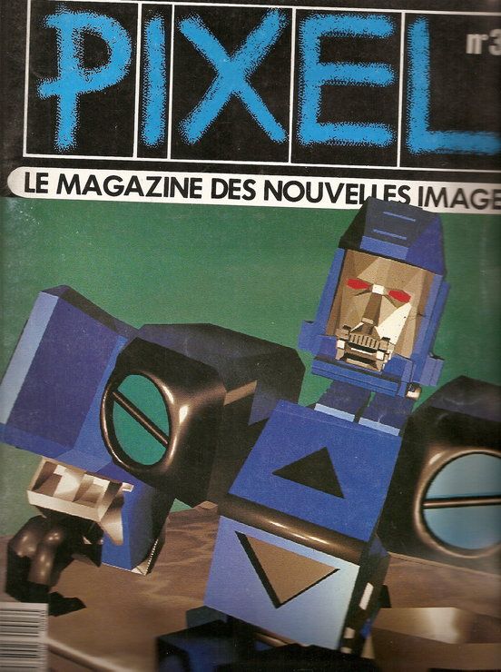 PIXEL magazine side cover Issue 3  1989