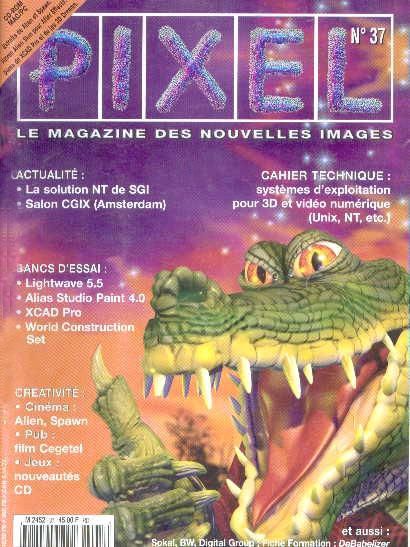 PIXEL magazine side cover Issue 37  1998