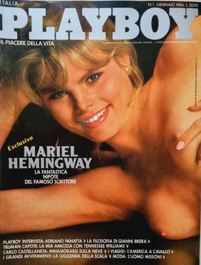 PLAYBOY (It) magazine side cover  January 1984
