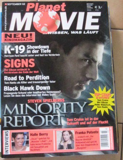 PLANET MOVIE magazine side cover September 2002