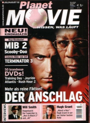 PLANET MOVIE magazine side cover July/August 2002