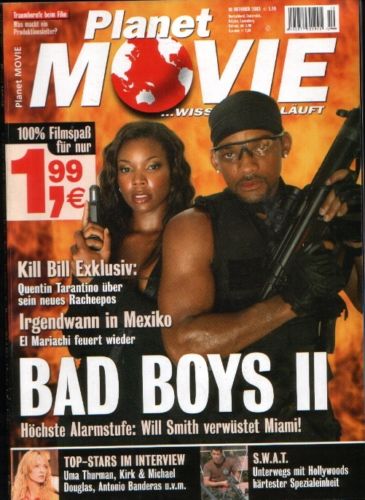 PLANET MOVIE magazine side cover October 2003