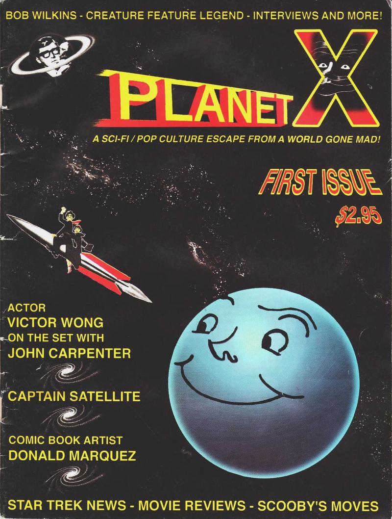 PLANET X magazine side cover Issue 1   1995