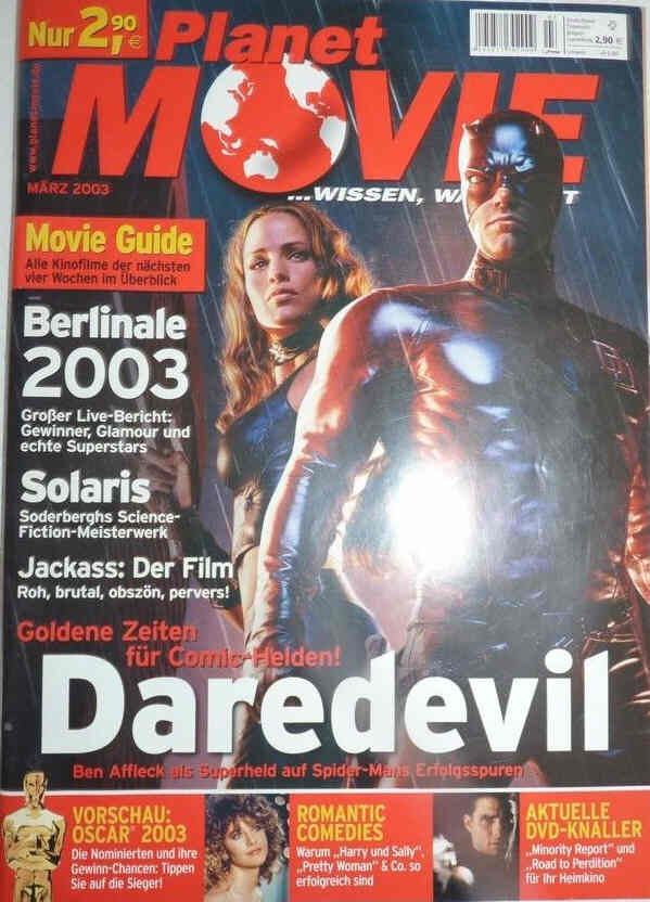 PLANET MOVIE magazine side cover March 2003