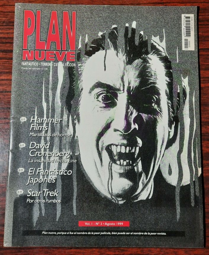 PLAN NUEVE magazine side cover Issue 3  August 1999
