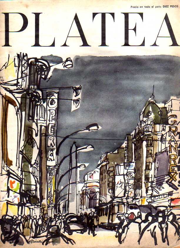 PLATEA magazine side cover Issue 1 9 October 1959