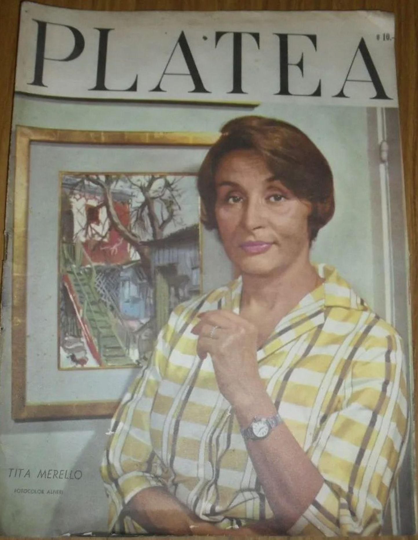 PLATEA magazine side cover Issue 58 26 May 1961