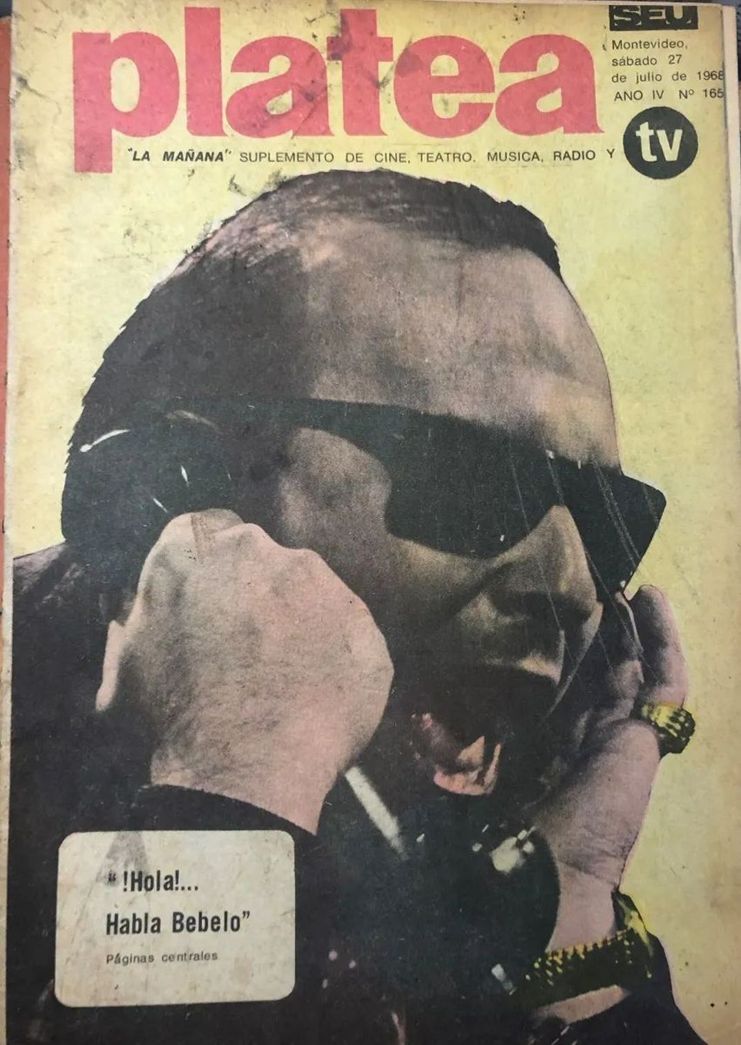 PLATEA (UR) magazine side cover Issue 165   1968